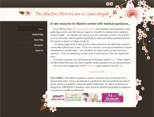 Tablet Screenshot of muslimobgyn.com